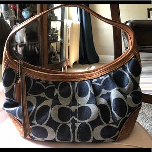 COACH denim hobo bag!